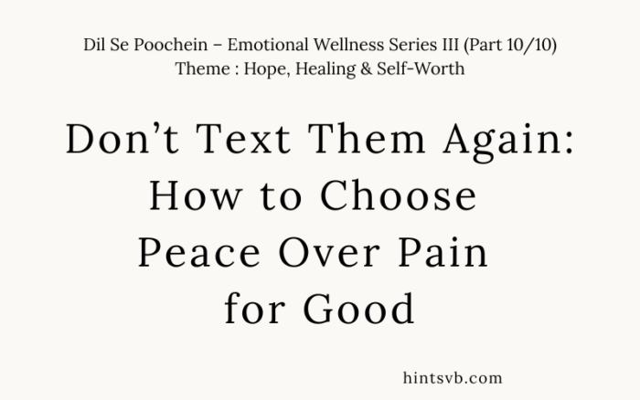 don't text them again
