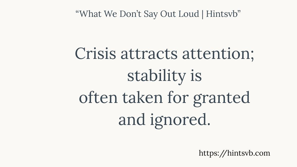 Stability | What We Don’t Say Out Loud – 20 | Universal Truth