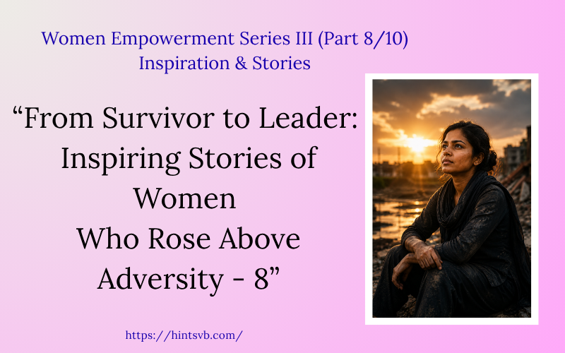 From Survivor to Leader: Inspiring Stories of Women Who Rose Above Adversity – 8
