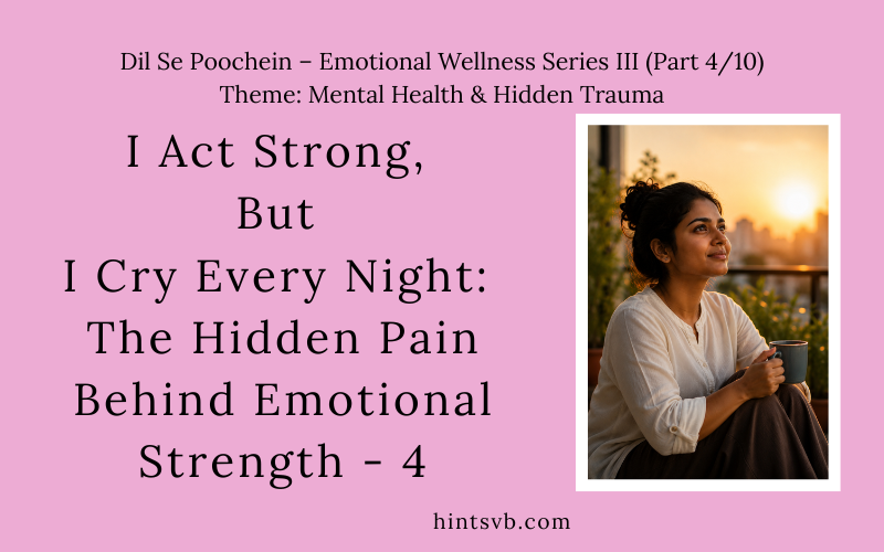 I Act Strong But I Cry Every Night