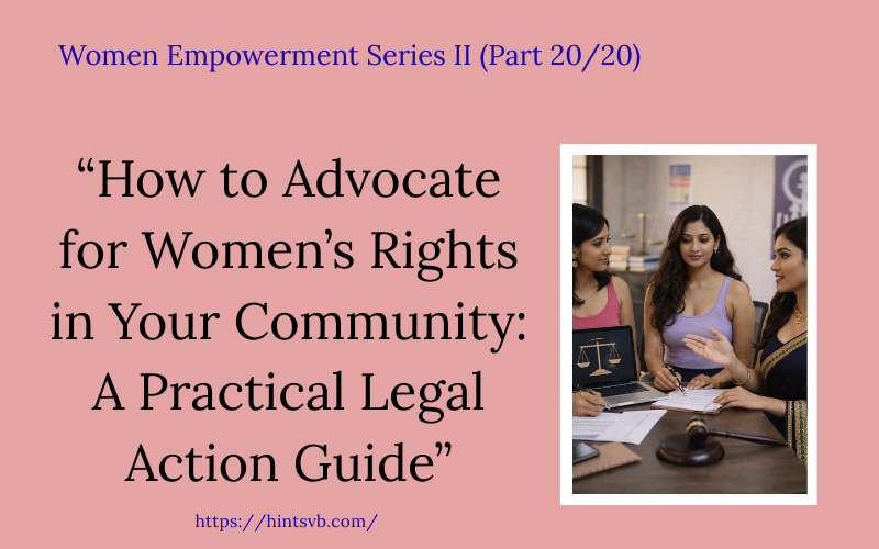 How to Advocate for Women’s Rights in Your Community: A Practical Legal Action Guide 20
