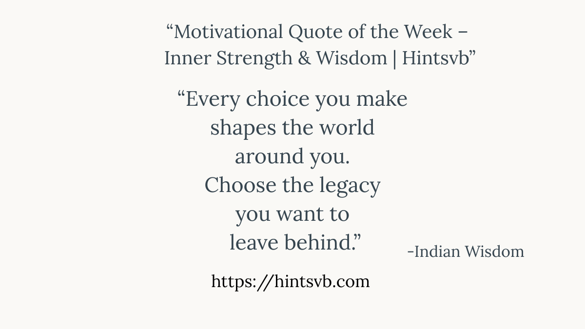 Quote of the Week /  Legacy building 8