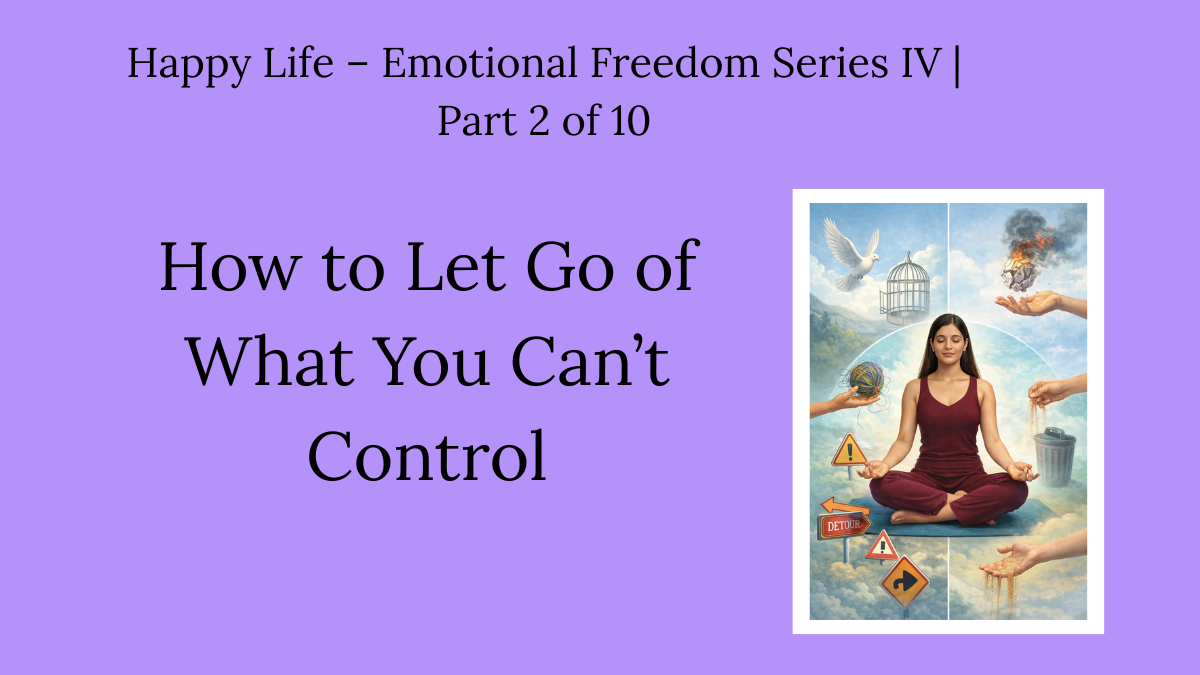 How to Let Go of What You Can’t Control 2 – Yes